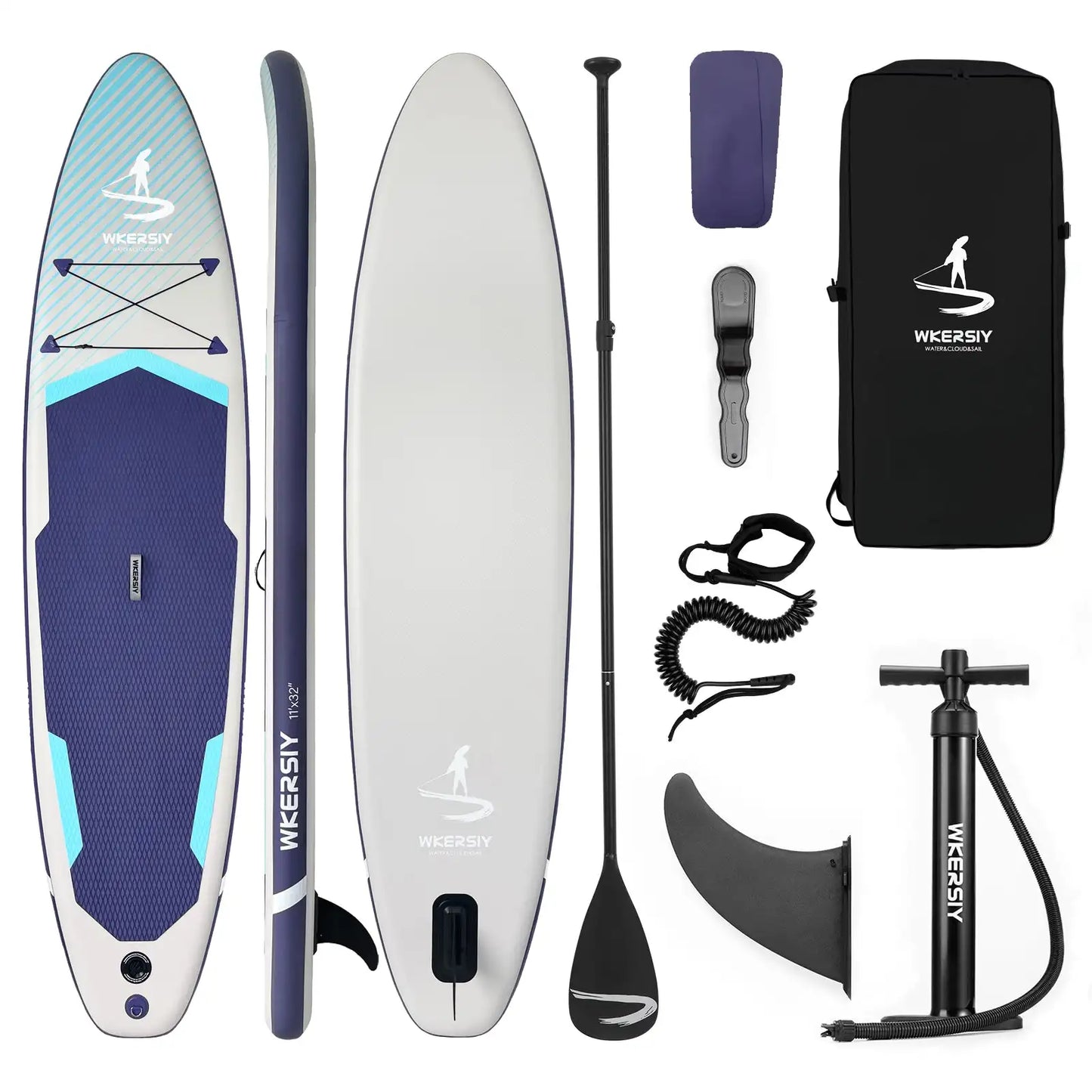 WKERSIY Inflatable SUP Paddle Board All Water Performance Series