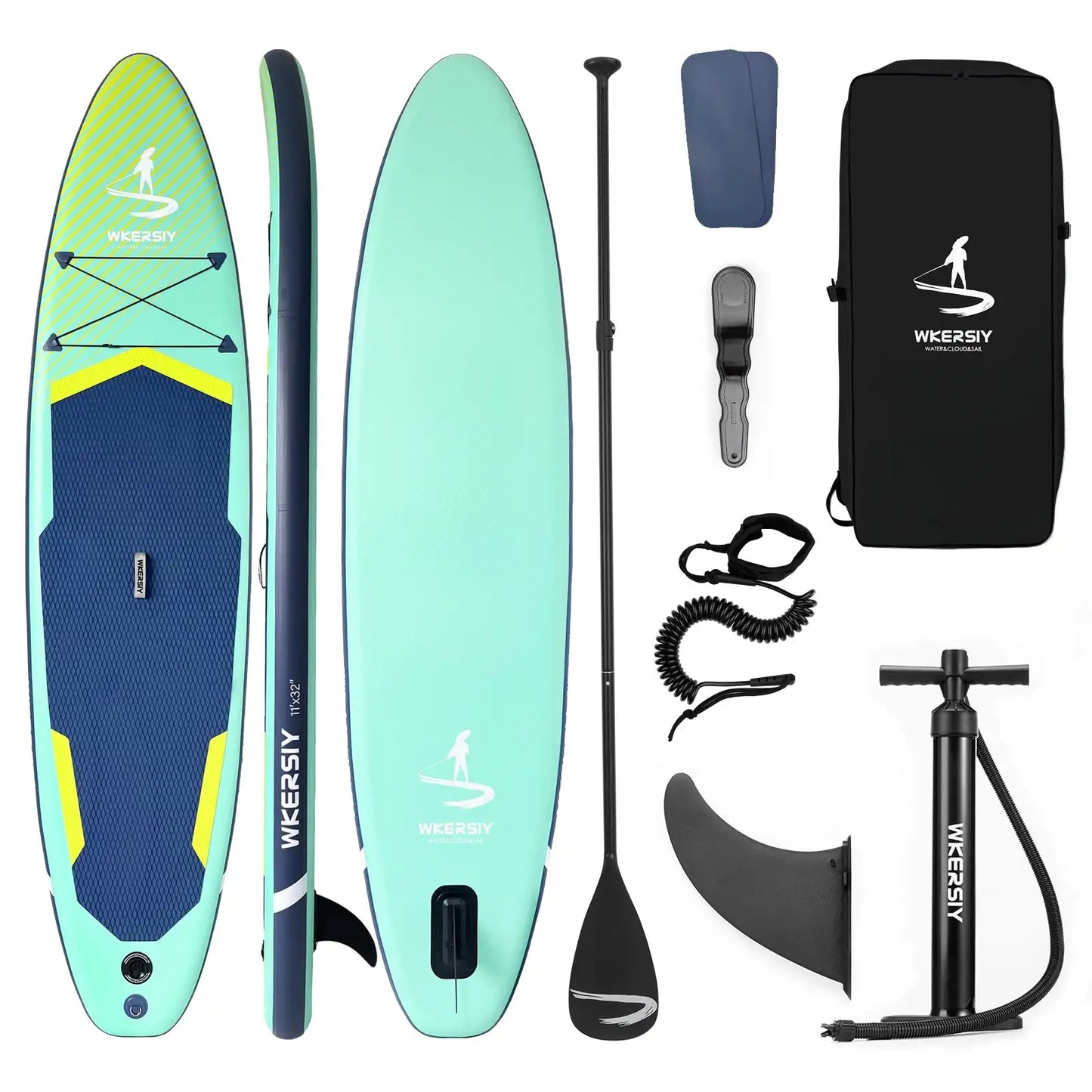 WKERSIY Inflatable SUP Paddle Board All Water Performance Series