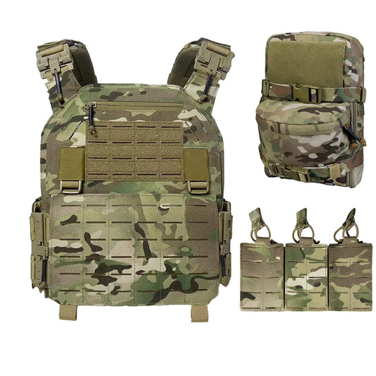Emersongear UT-ZH02 Nylon Quick Release Tactical Vest With Hydration Backpack