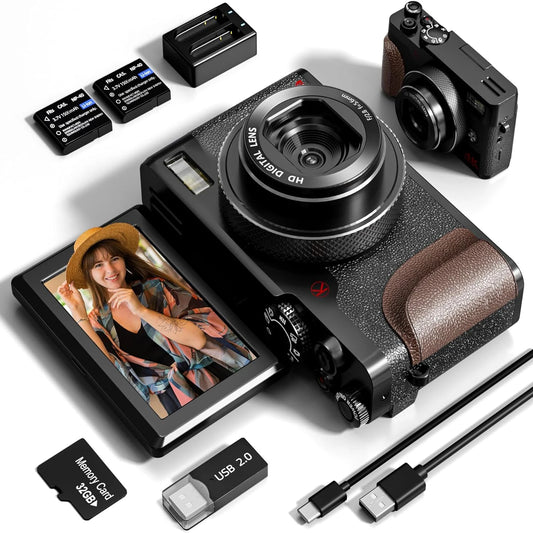 NBD 56MP Camera 4K Vlogging With 180 Degree Flip Screen