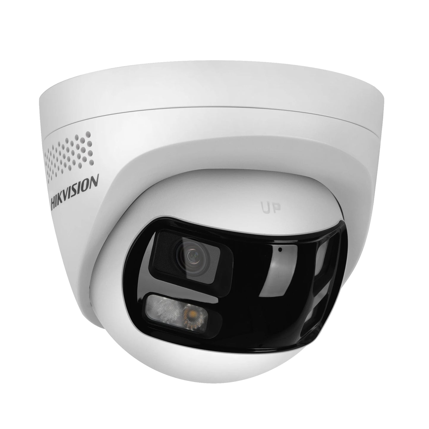 Hikvision 8MP IP Camera Dual Lens 180 View Strobe Audio