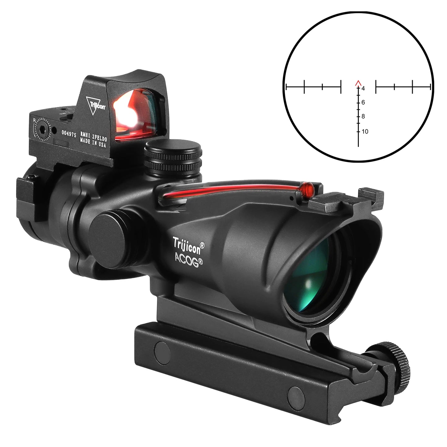 Nabila Adjustable Red Dot 4x Scope For 20mm Rail Hunting