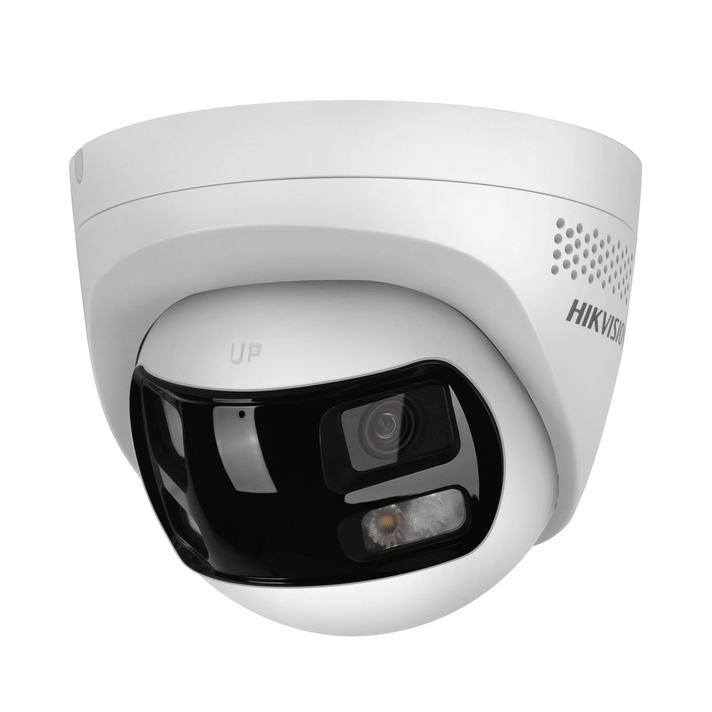 Hikvision 8MP IP Camera Dual Lens 180 View Strobe Audio