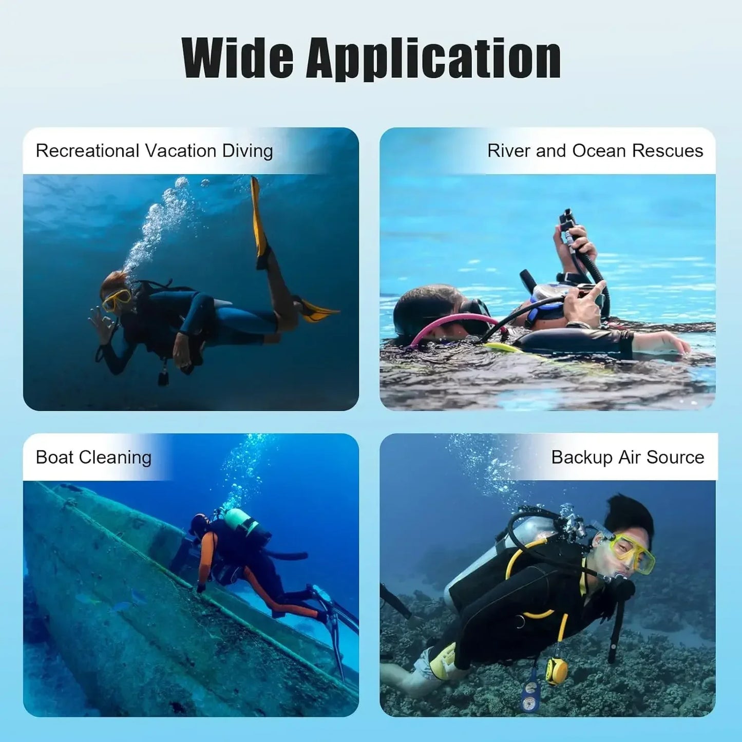 Portable Mini Scuba Tank For Underwater Breathing