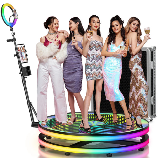 Neson 360 Photo Booth With Glass Stage And App Control
