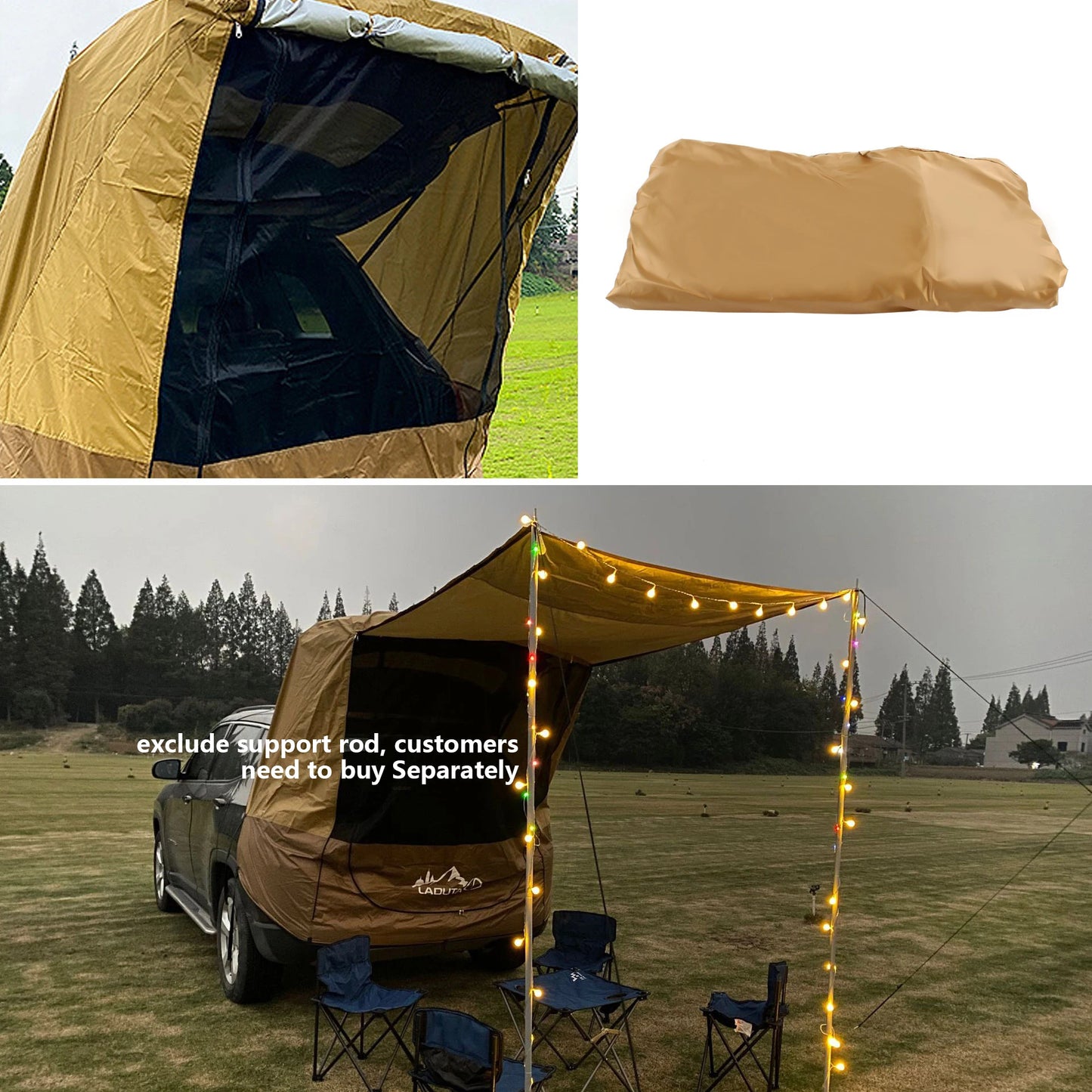Building Tailgate Shade Awning Tent For Outdoor Car Camping