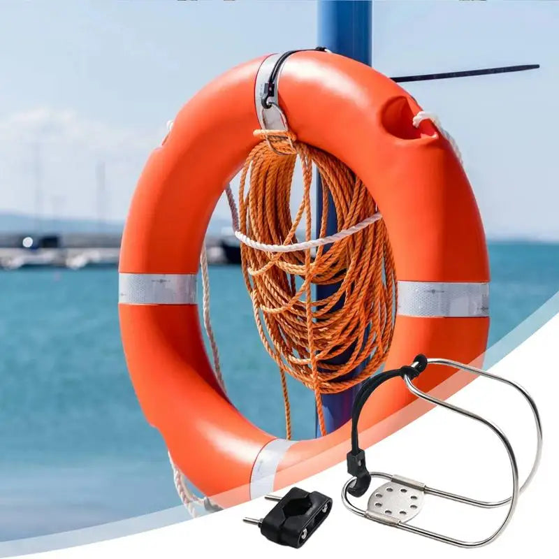 Stainless Steel Adjustable Life Buoy Bracket for Boats