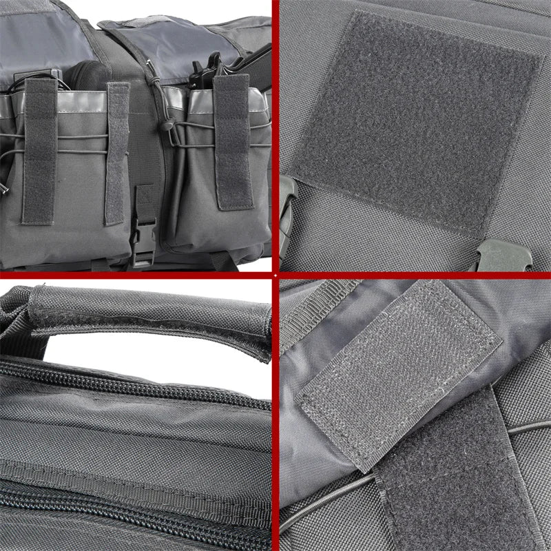 LQARMY Tactical Double Rifle Case MOLLE Bag Sniper Airsoft