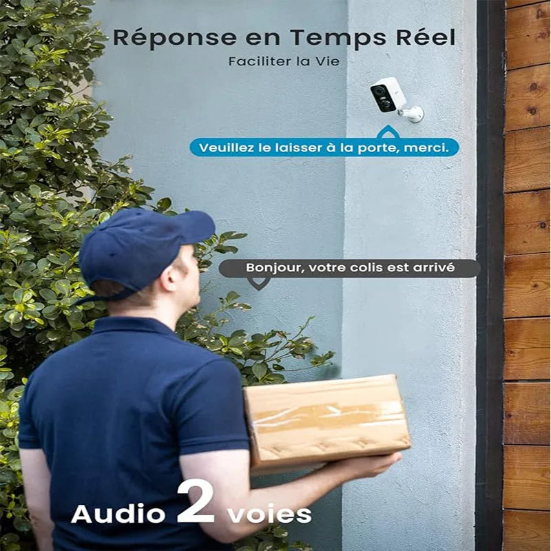 IEGEEK 2K Wireless Battery Surveillance Camera With Night Vision AI