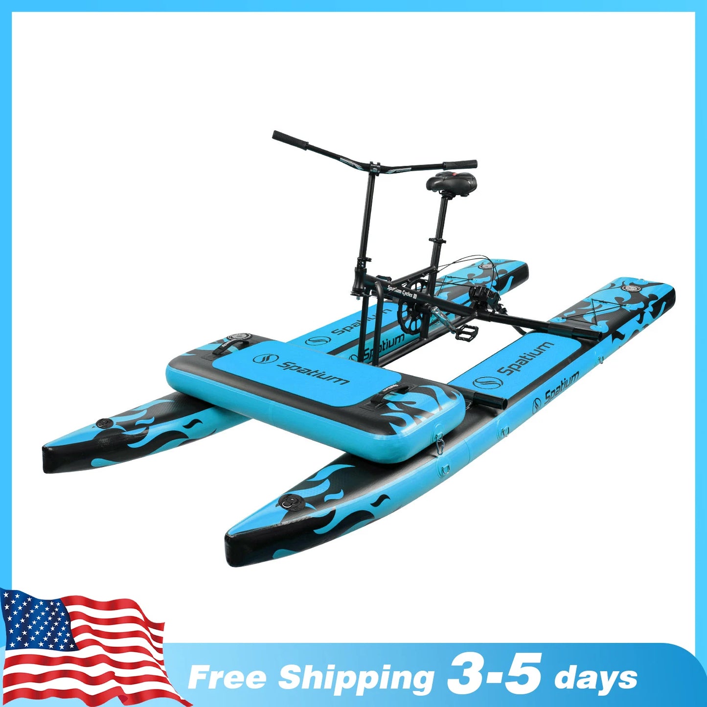 Spatium Water Bike 2.0 Inflatable Pedal Boat Kayak Stable