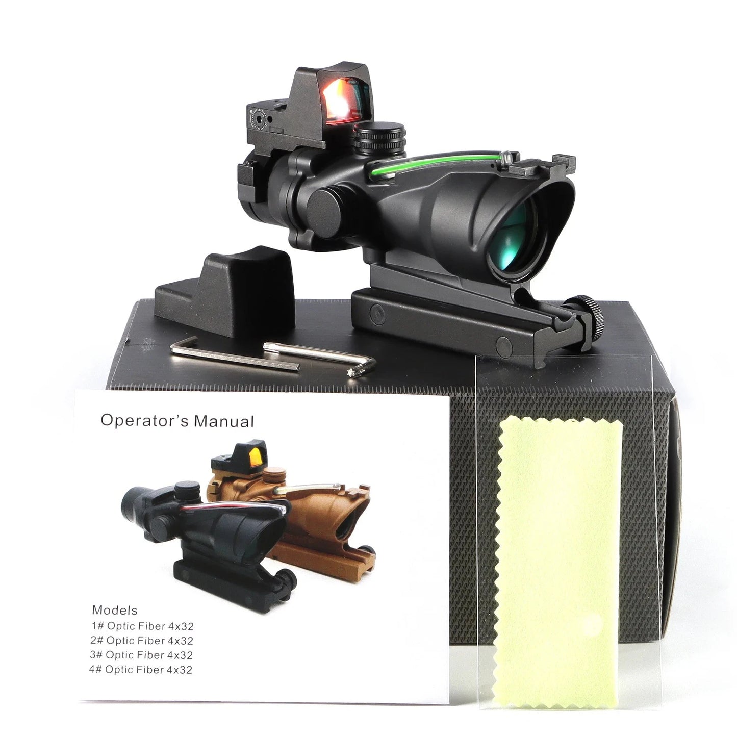Nabila Adjustable Red Dot 4x Scope For 20mm Rail Hunting