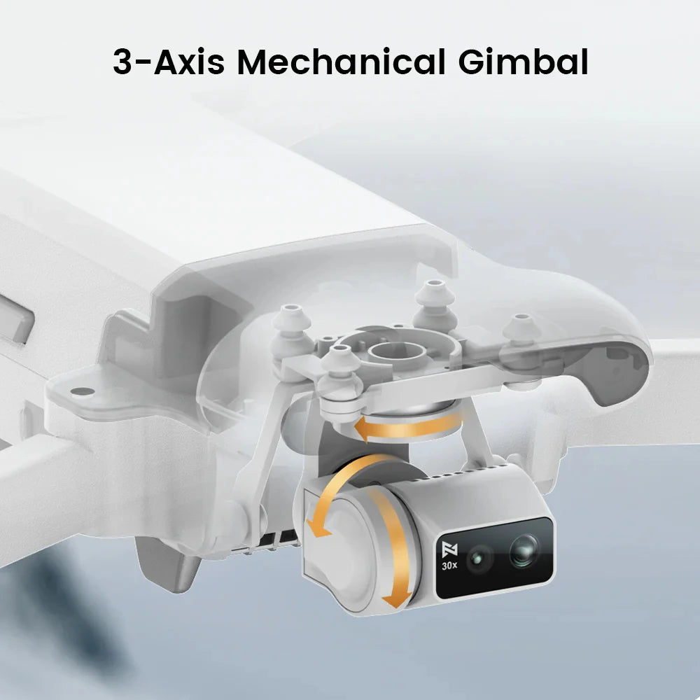 X8 Tele Max Drone With 30X Hybrid Zoom 4K 60FPS 3 Axis Gimbal