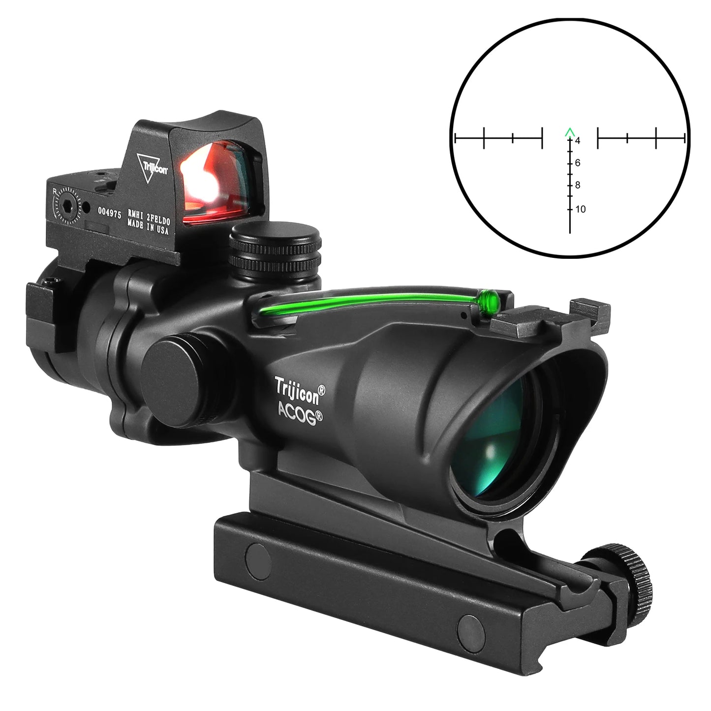 Nabila Adjustable Red Dot 4x Scope For 20mm Rail Hunting