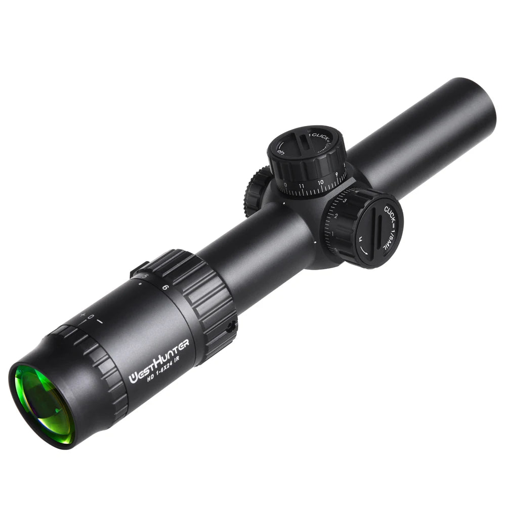 WestHunter HD 1 6X24 IR LPVO Rifle Scope With Illumination