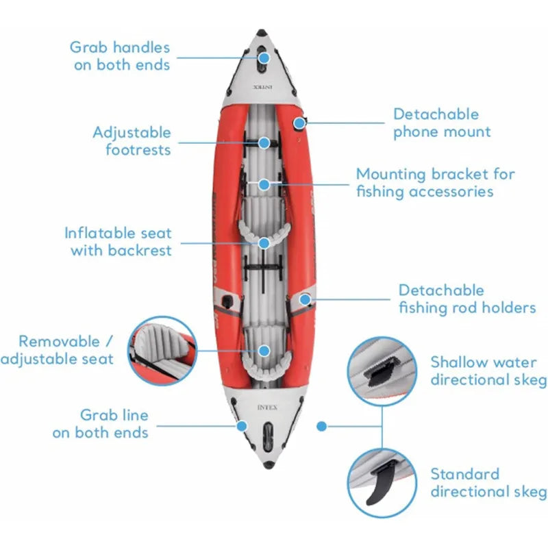 YTYIN Excursion Pro K2 Inflatable Kayak Set