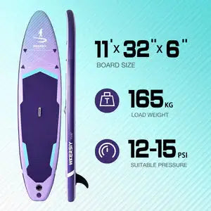 WKERSIY Inflatable SUP Paddle Board All Water Performance Series