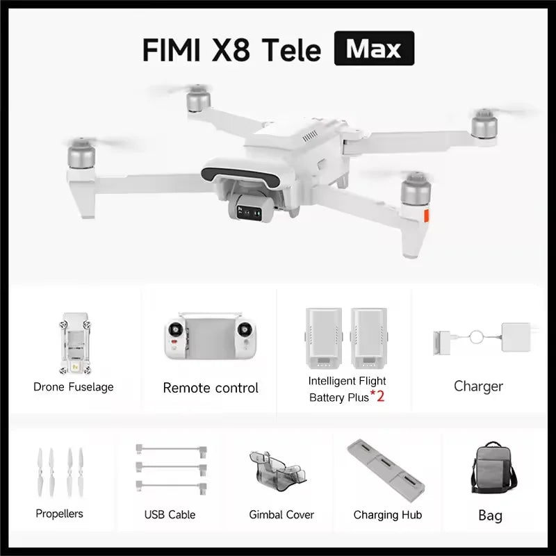 X8 Tele Max Drone 4K Ultra 60FPS 30X OpticalZoom Gimbal