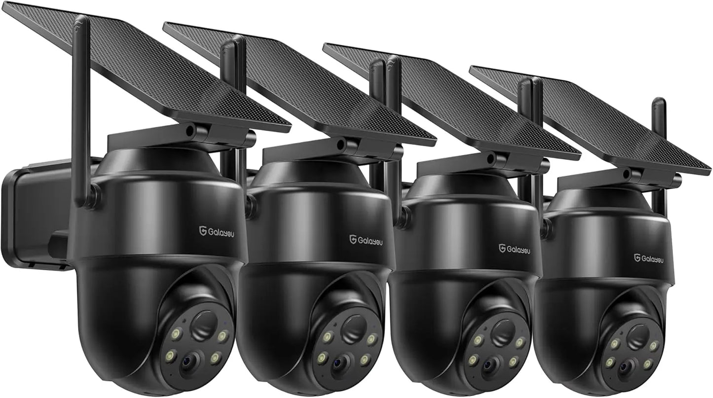 Wireless Outdoor Security Camera 2K Night Vision Works With Alexa