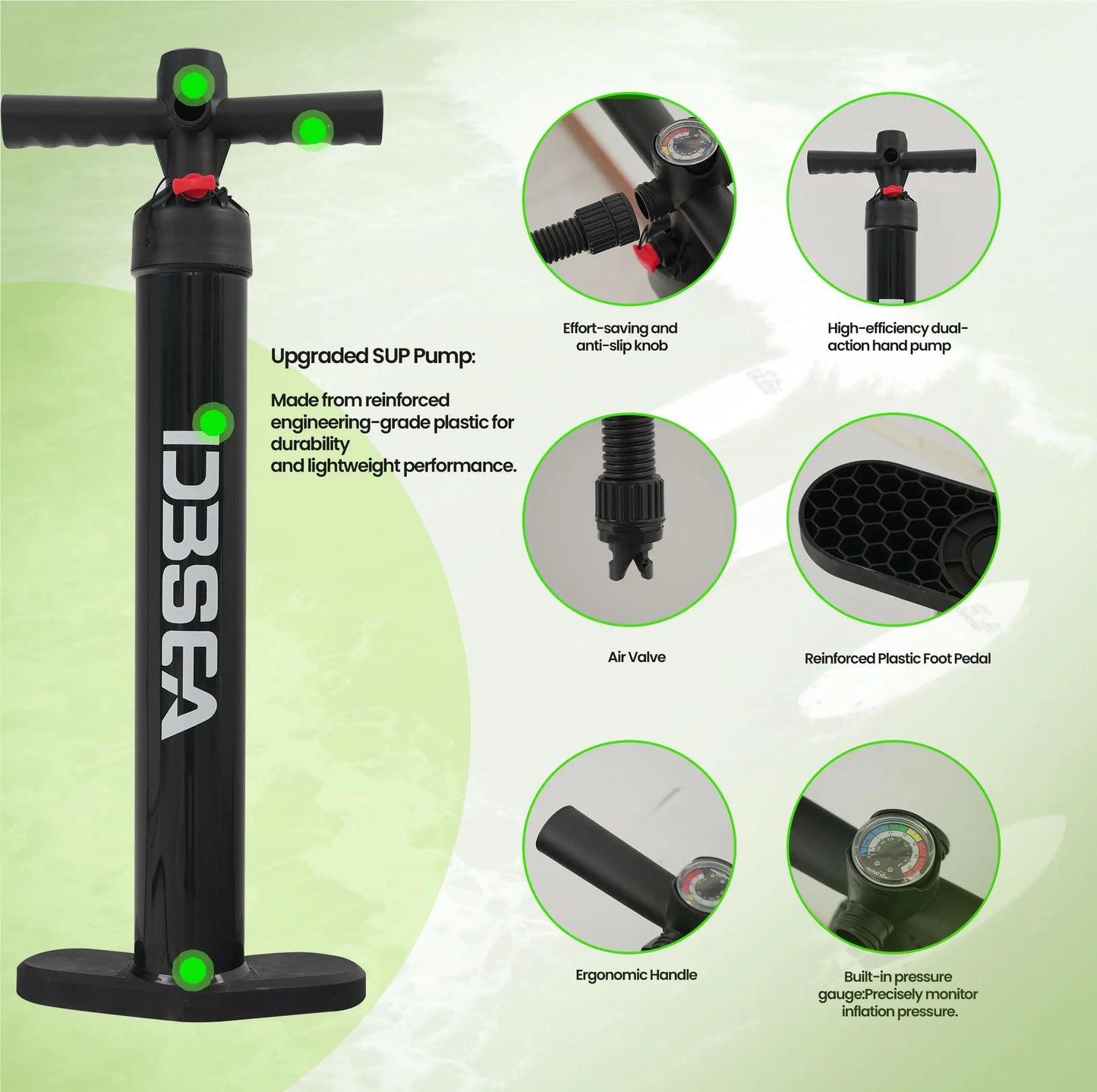 Genreen Inflatable Stand Up Paddle Board With Premium SUP Accessories